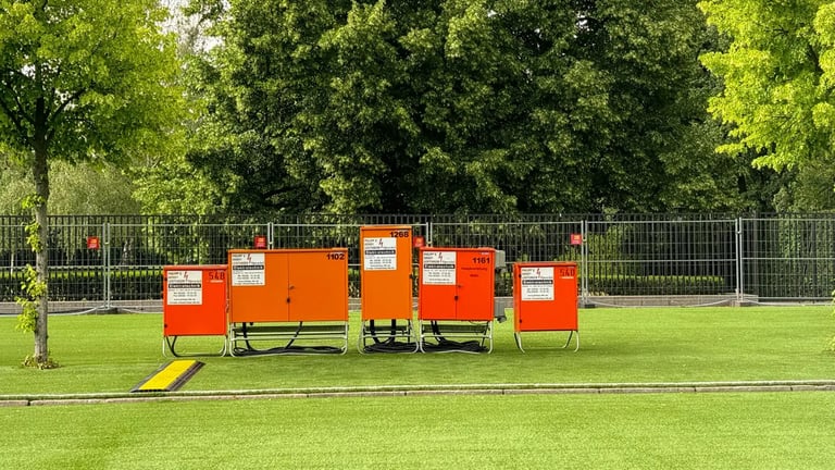 Mobile Stromverteiler für die Stromversorgung einer Veranstaltung